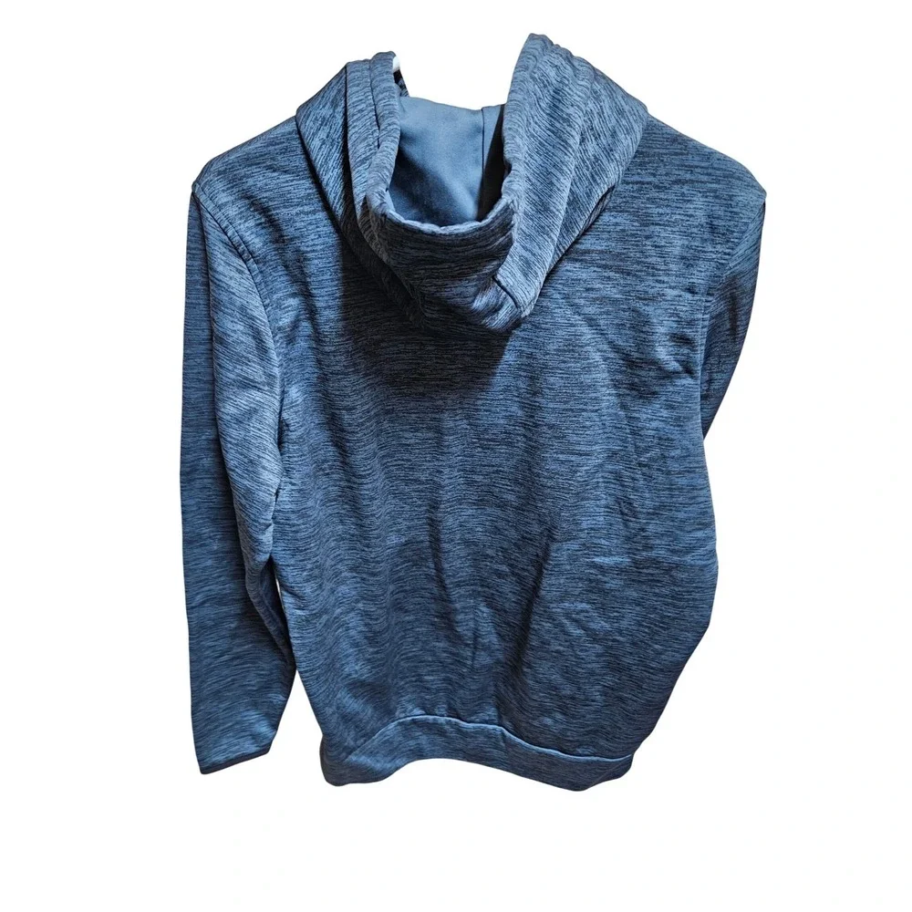 Under Armour Mens ColdGear Hoodie Space Dye Navy‎ Blue Heathered Pullover Small